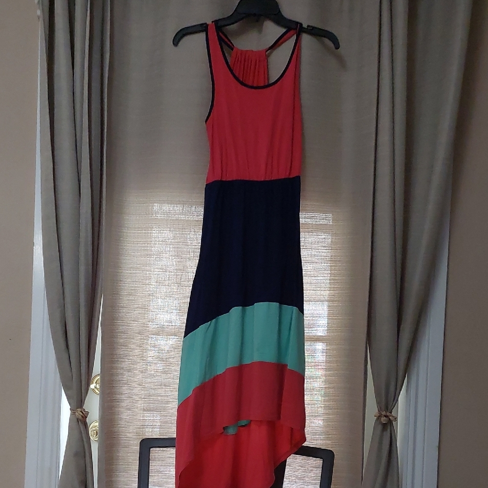 Colorblock Sleeveless Dress